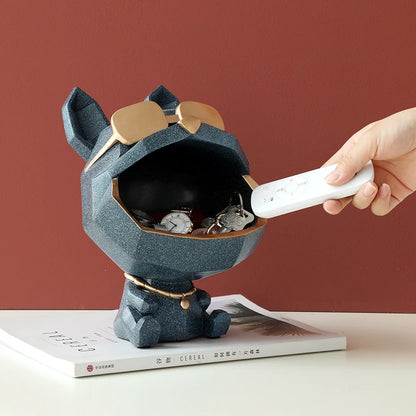 Cool Dog Figurine Storage Box