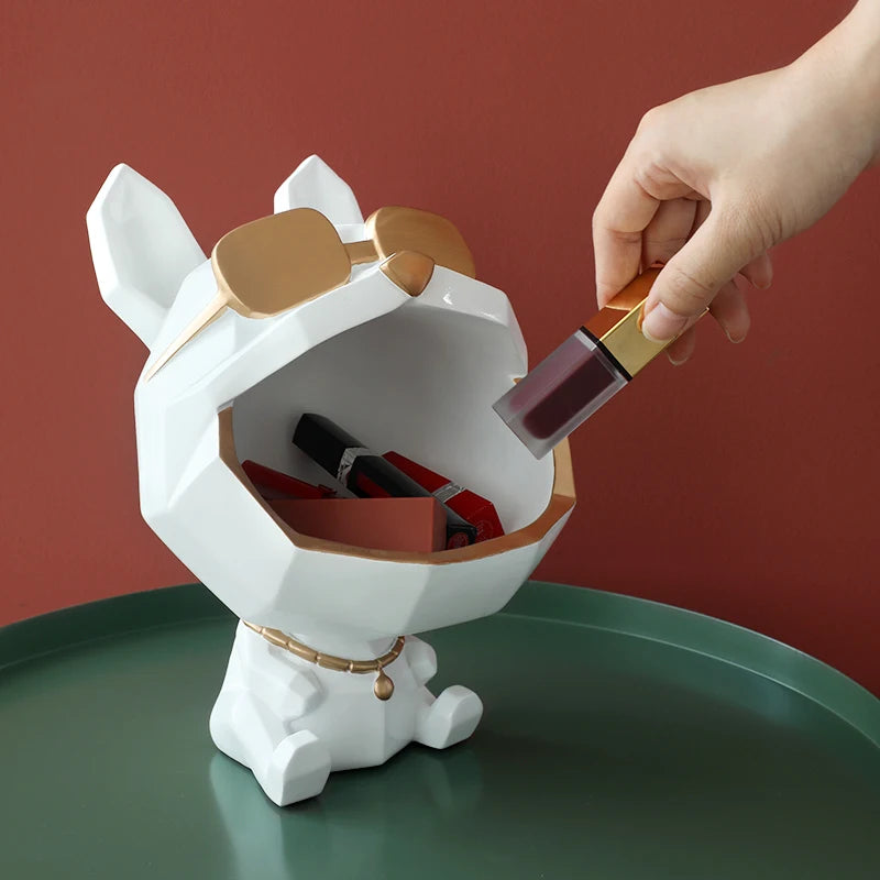 Cool Dog Figurine Storage Box