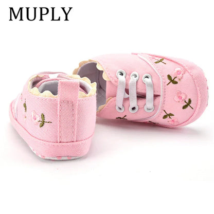 Baby Embroidered Soft Walker Shoes