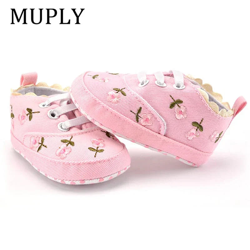 Baby Embroidered Soft Walker Shoes