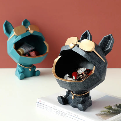 Cool Dog Figurine Storage Box