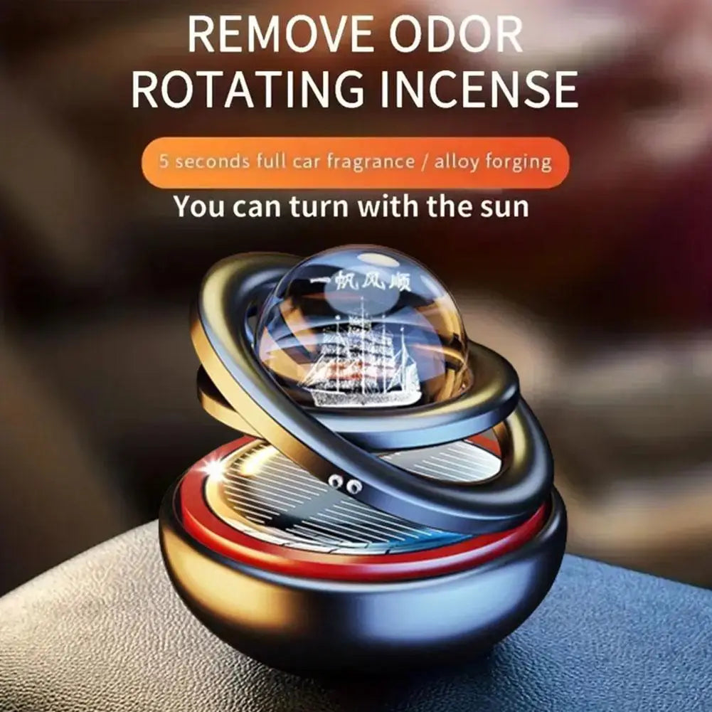 Rotating Solar Car Air Freshener