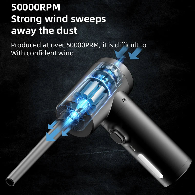 Wireless 50000 RPM Dust Blowing Gun