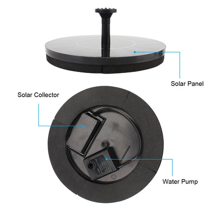 Solar Floating Bird Bath Water Pump