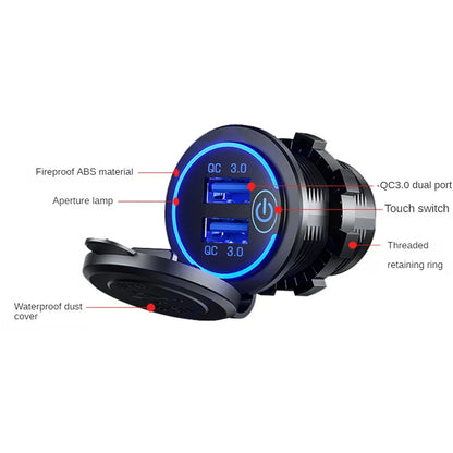 Quick 3.0 Dual USB Fast Car Charger