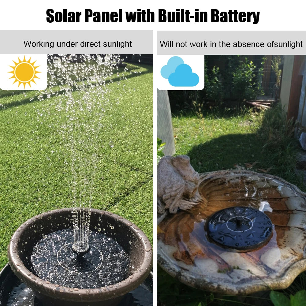 Solar Floating Bird Bath Water Pump