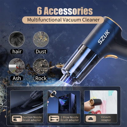 Wireless 98000PA Car Vacuum Cleaner