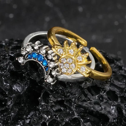 Fashion Sun Moon Star Rings