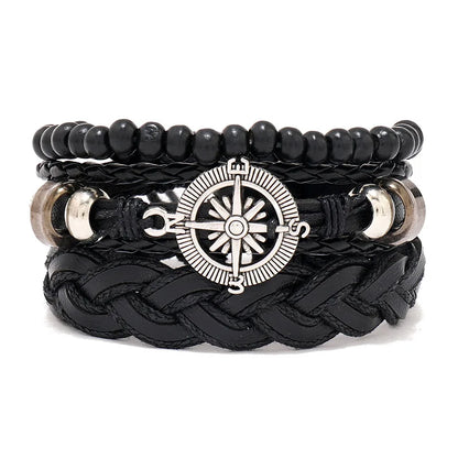 New Raided Wrap Leather Bracelet