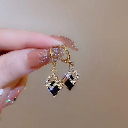 Geometric Double Square Hoop Earrings