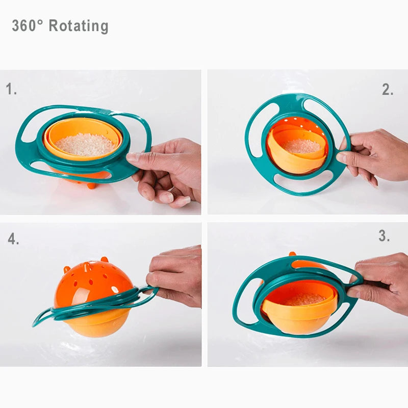 Universal Children Rotary Feeding Bowl