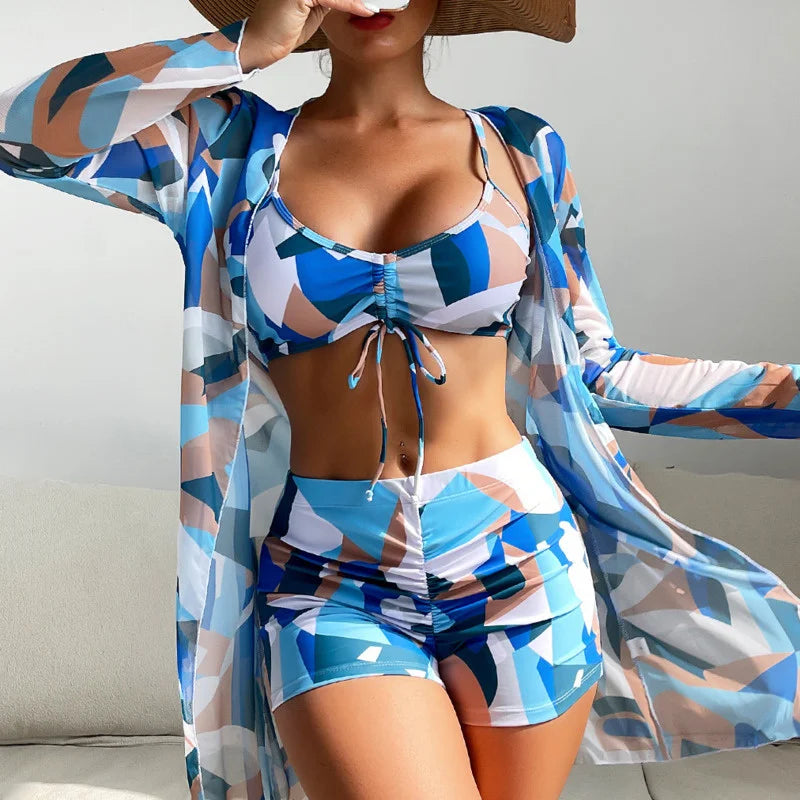 Summer Print Push Up Swimsuits