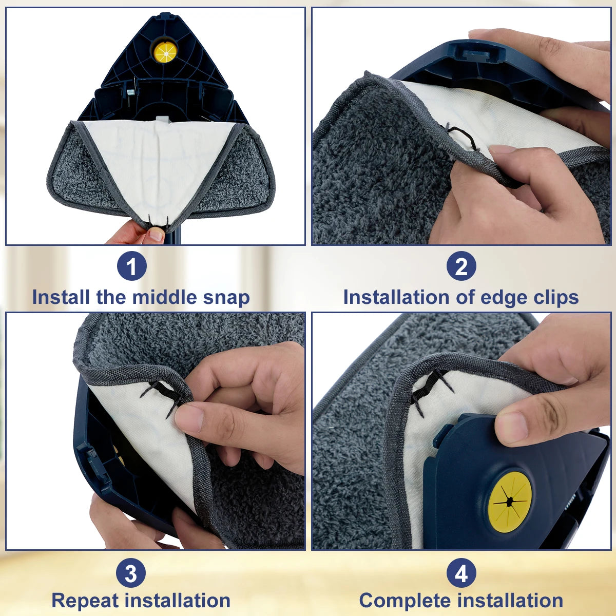 Triangle Rotatable Windows Clean Mop