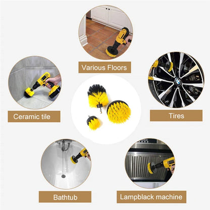 Car Electric Scrubber Drill Brush Kit